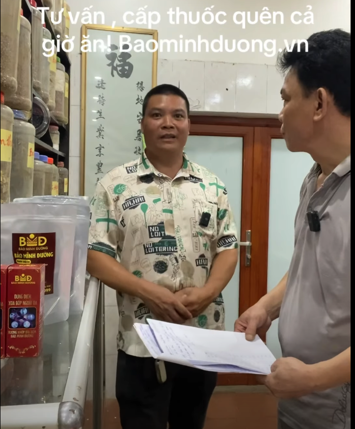 Bệnh nhân Hoàng Tiến Quý 43 tuổi điều trị thoái hóa đốt sống cổ, gout và bệnh trĩ tại Bảo Minh Đường
