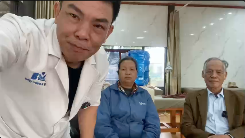 Bảo Minh Đường tiếp nhận vợ chồng bệnh nhân Nguyễn Thị Sậy và Đào Quang Thiêm – Hành trình cải thiện sau 1 tháng điều trị