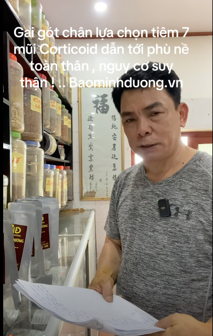 Bệnh nhân từng tiêm 7 mũi Corticoid điều trị gai gót chân – Lương y Cao Văn Minh lên phác đồ điều trị tại Bảo Minh Đường